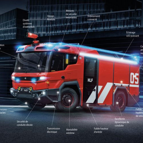 Véhicule incendie électrique RT de Rosenbauer