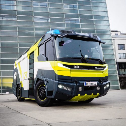 Véhicule incendie électrique RT de Rosenbauer