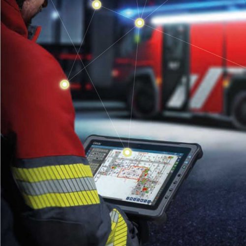 Véhicule incendie électrique de Rosenbauer