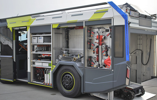Véhicule incendie électrique RT de Rosenbauer