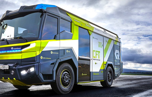Véhicule incendie électrique RT de Rosenbauer