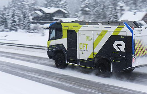 Véhicule incendie électrique RT de Rosenbauer